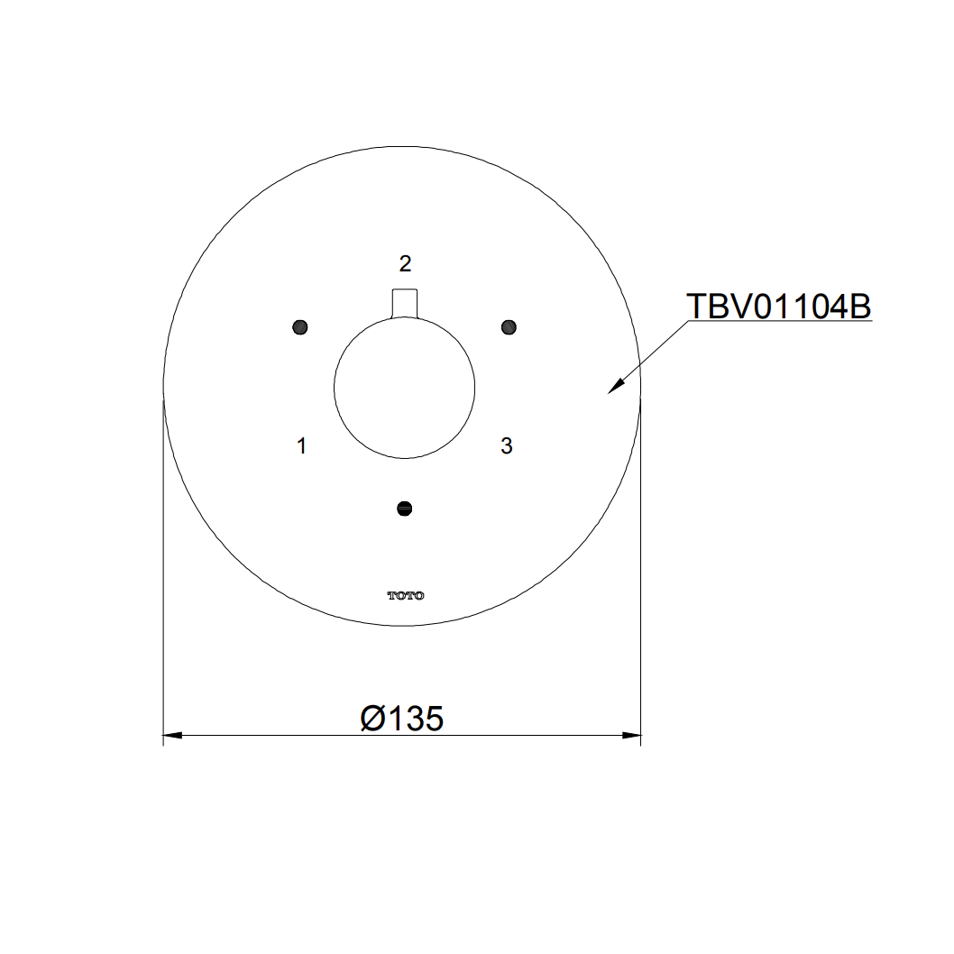 Van chuyển hướng 3 đường nước TOTO TBV01104B