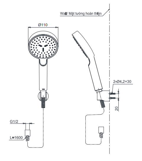Bộ sen tắm nhiệt độ TOTO TBV03431V TBW07008A