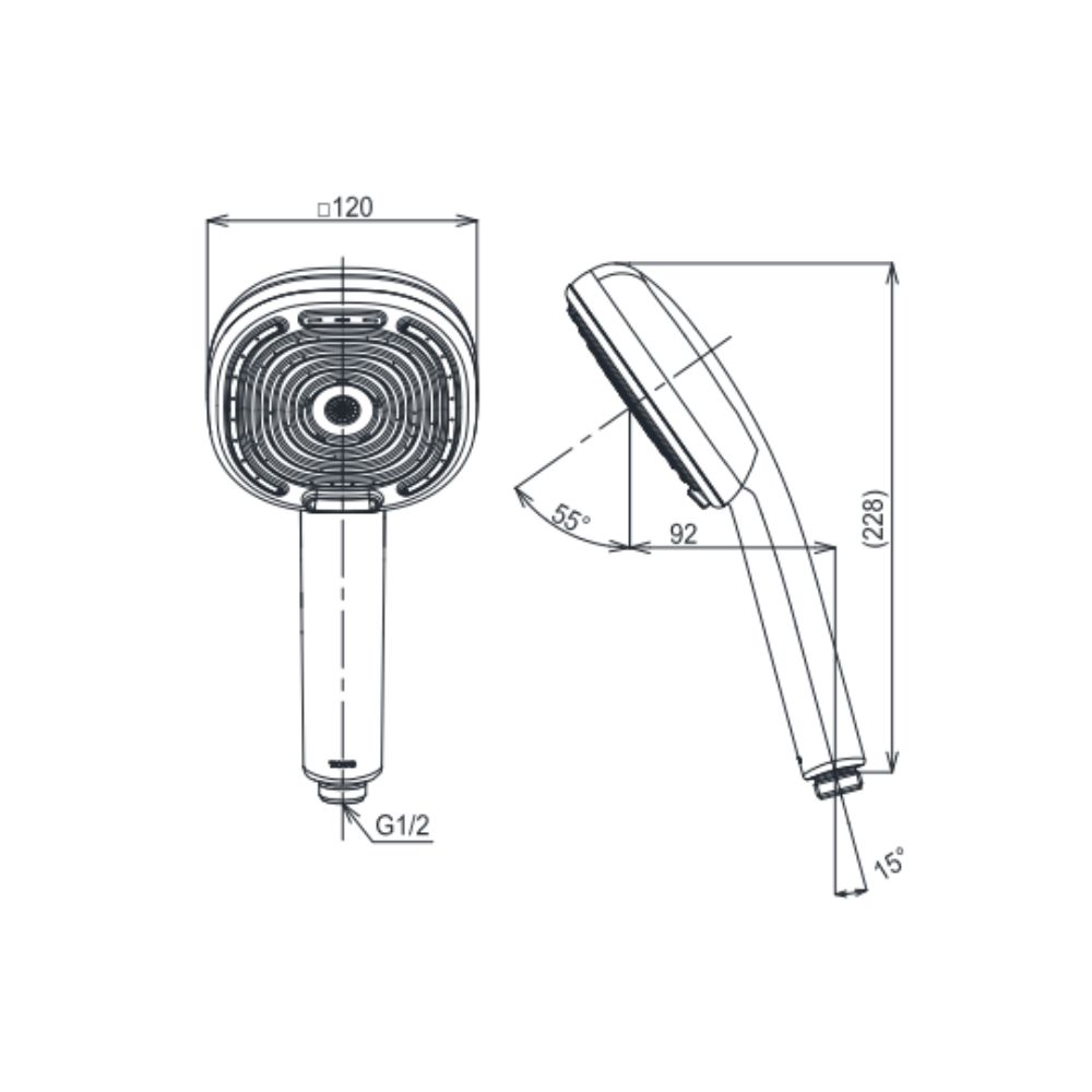 Bộ sen tắm nhiệt độ TOTO TBV124B0A TBW15CE0A (4 chế độ)