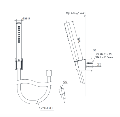 Bộ sen cây nóng lạnh TOTO TBW02002BA TBG02302VA TBW02017A