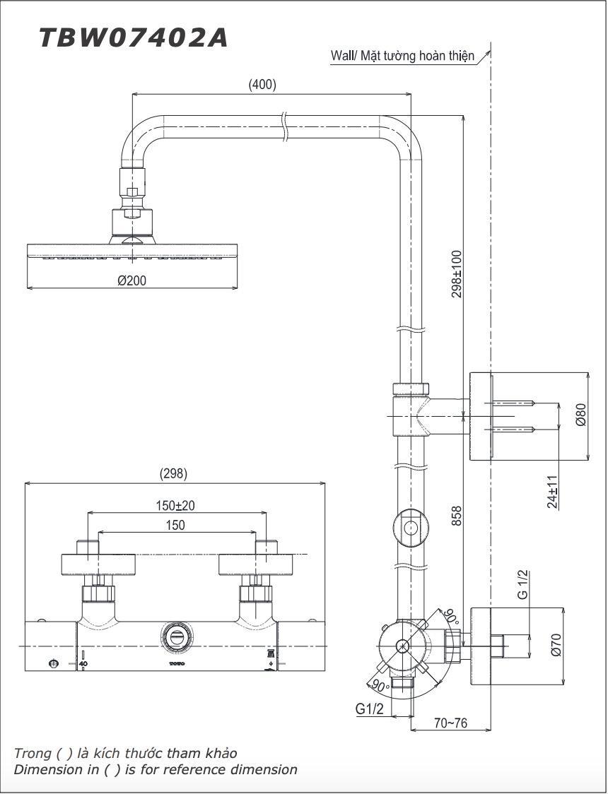 Sen cây nhiệt độ dòng G TOTO TBW07402A