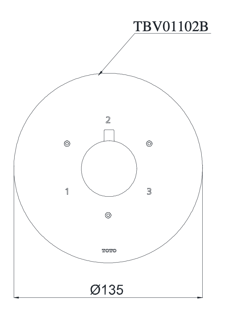 Van chuyển hướng 3 đường nước TOTO TBV01102B