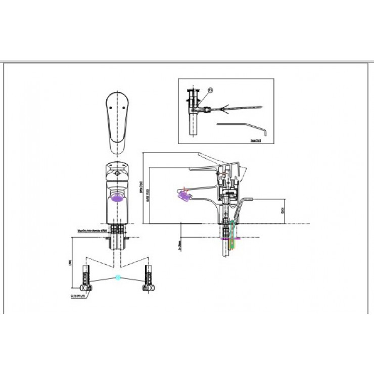 Vòi chậu lavabo nóng lạnh INAX LFV-1002S (LFV1002S)
