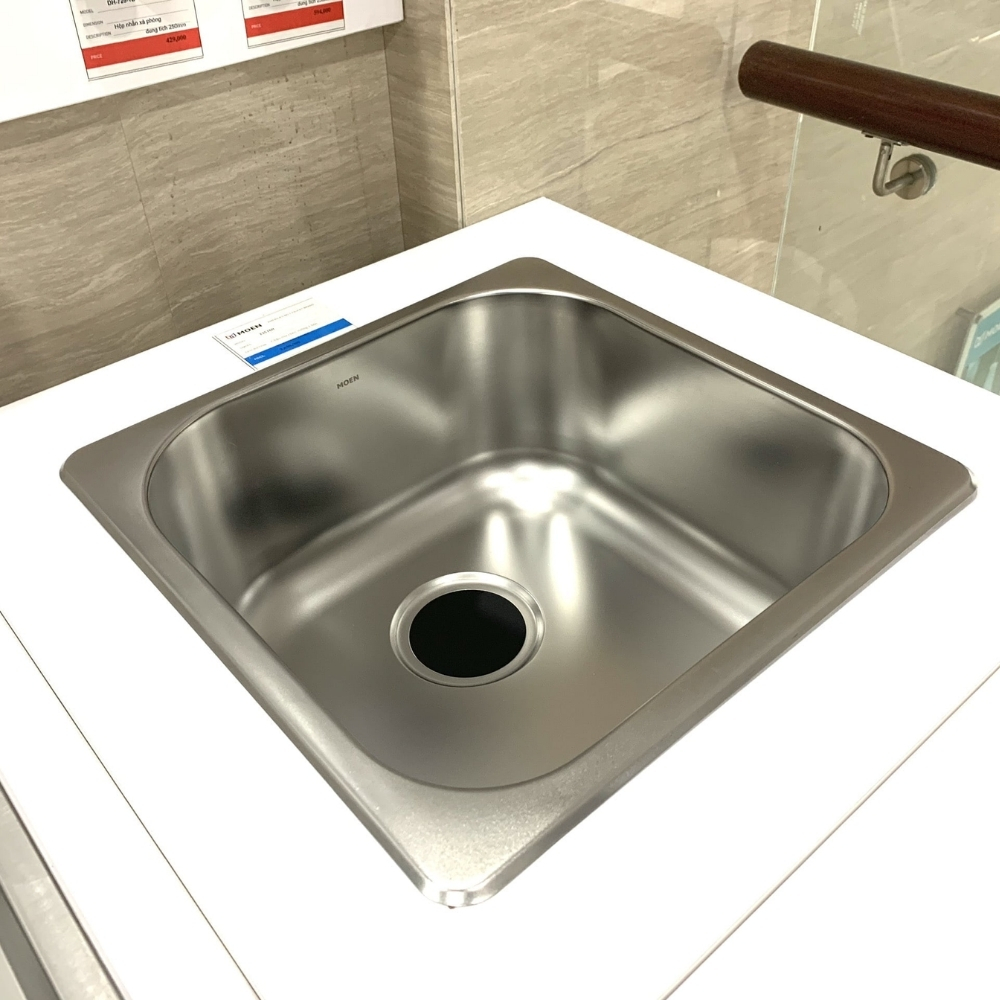 Chậu rửa chén vuông 1 hố Sand Finish MOEN 23515R - 2