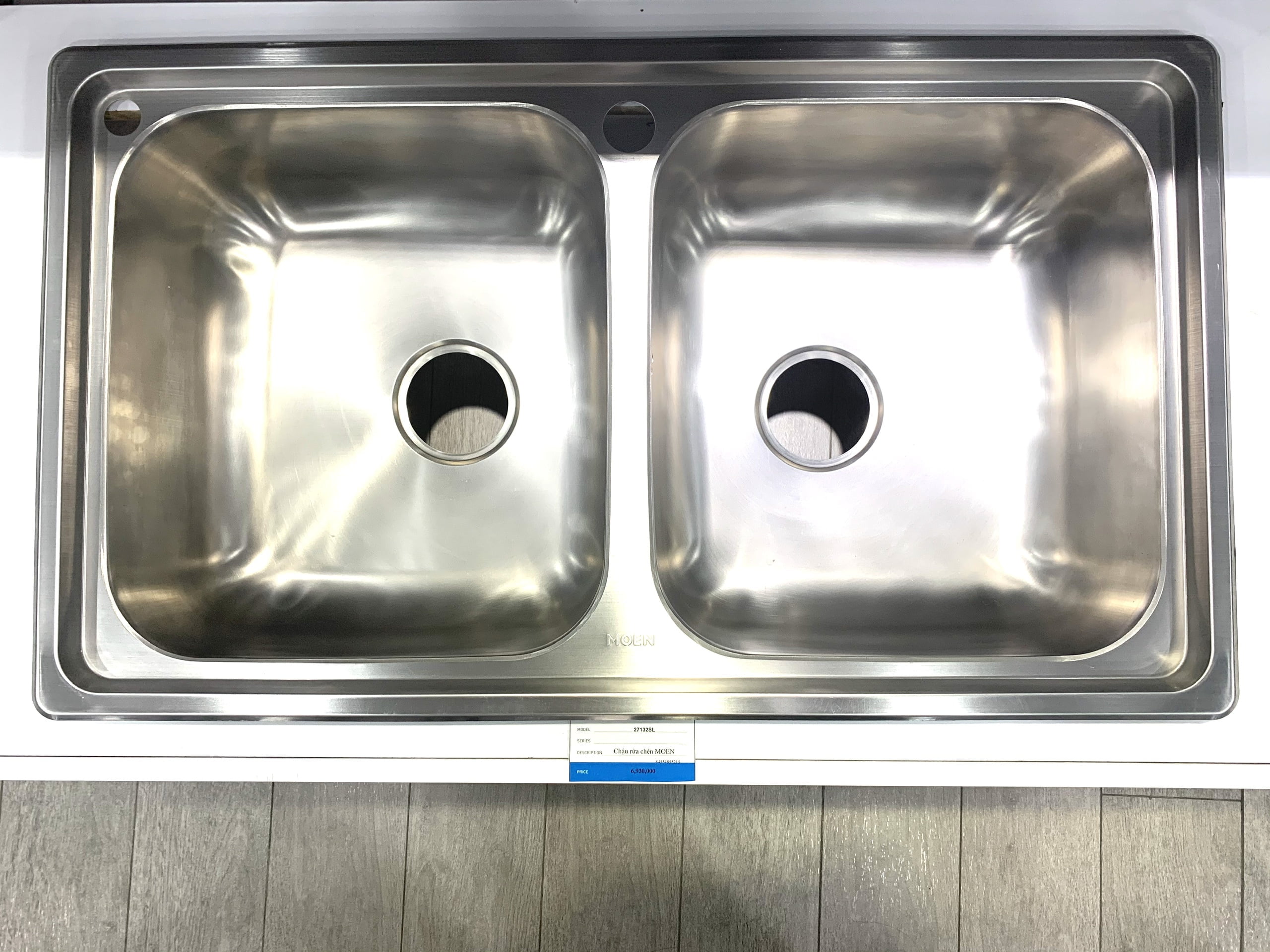 Chậu rửa chén 2 hố Sand Finish MOEN 27132SL - 2