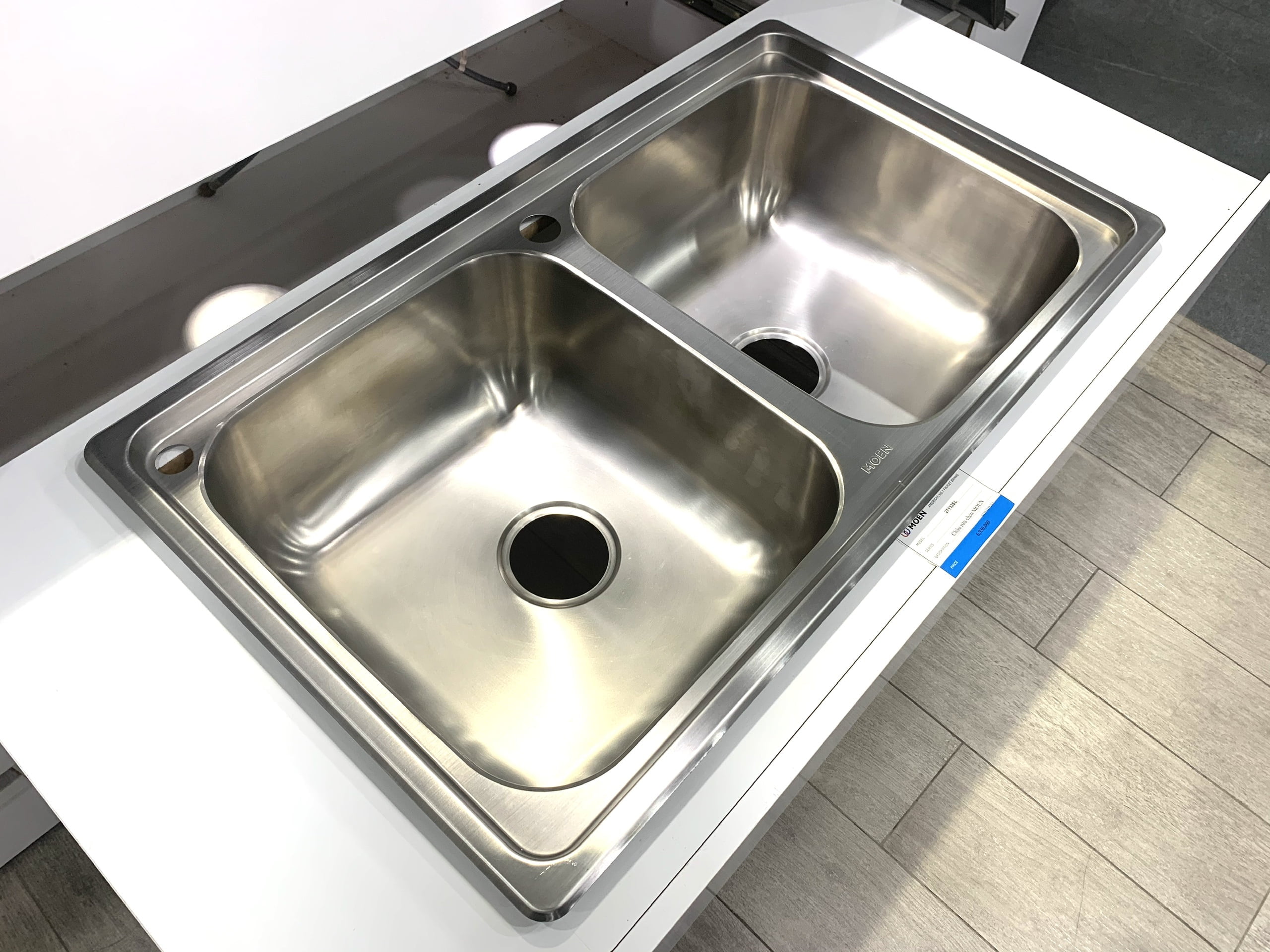 Chậu rửa chén 2 hố Sand Finish MOEN 27132SL - 3