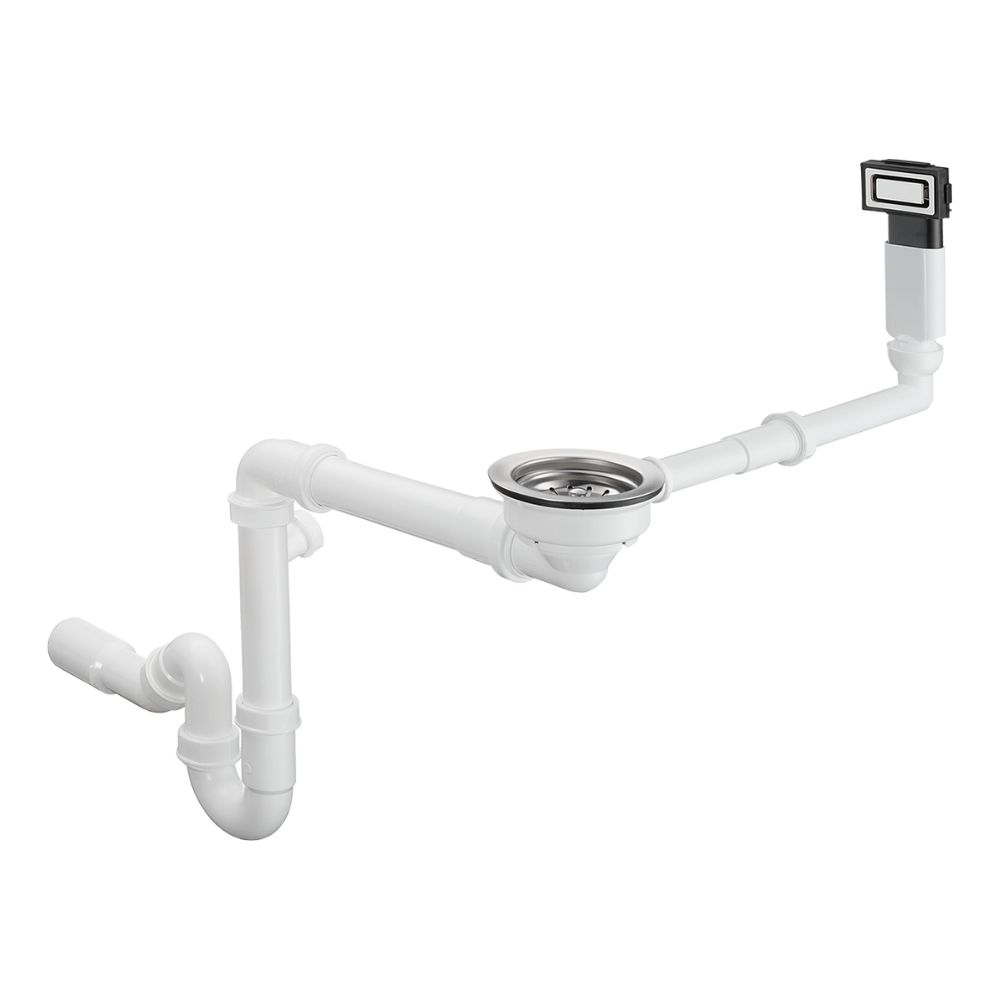 Bộ xả chậu rửa chén đơn Hansgrohe 43921009 1 lỗ thoát tràn D14-10