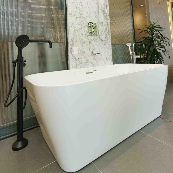 Bộ vòi bồn tắm đặt sàn MOEN 7040MCLKBL+157642 - 4