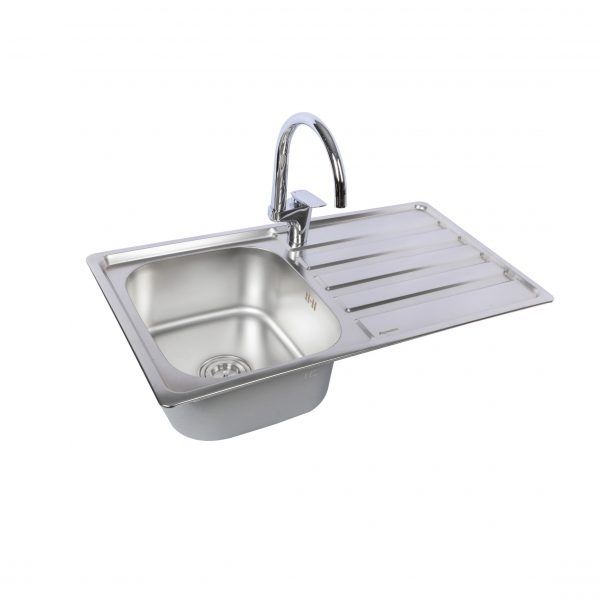 Chậu rửa chén 1 hố 1 cánh ATMOR AT-122C (AT122C) - 2