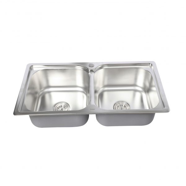 Chậu rửa chén 2 hố 87x46cm ATMOR AT-222 (AT222) - 2