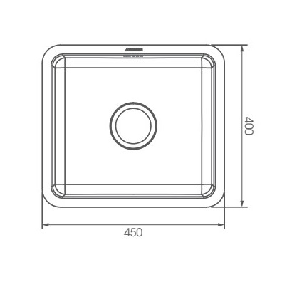Chậu rửa chén 1 hố 45x40cm ATMOR AT-268A (AT268A) - 10
