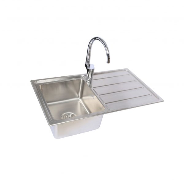 Chậu rửa chén 1 hố 1 cánh 86x50cm ATMOR AT-381C (AT381C) - 3