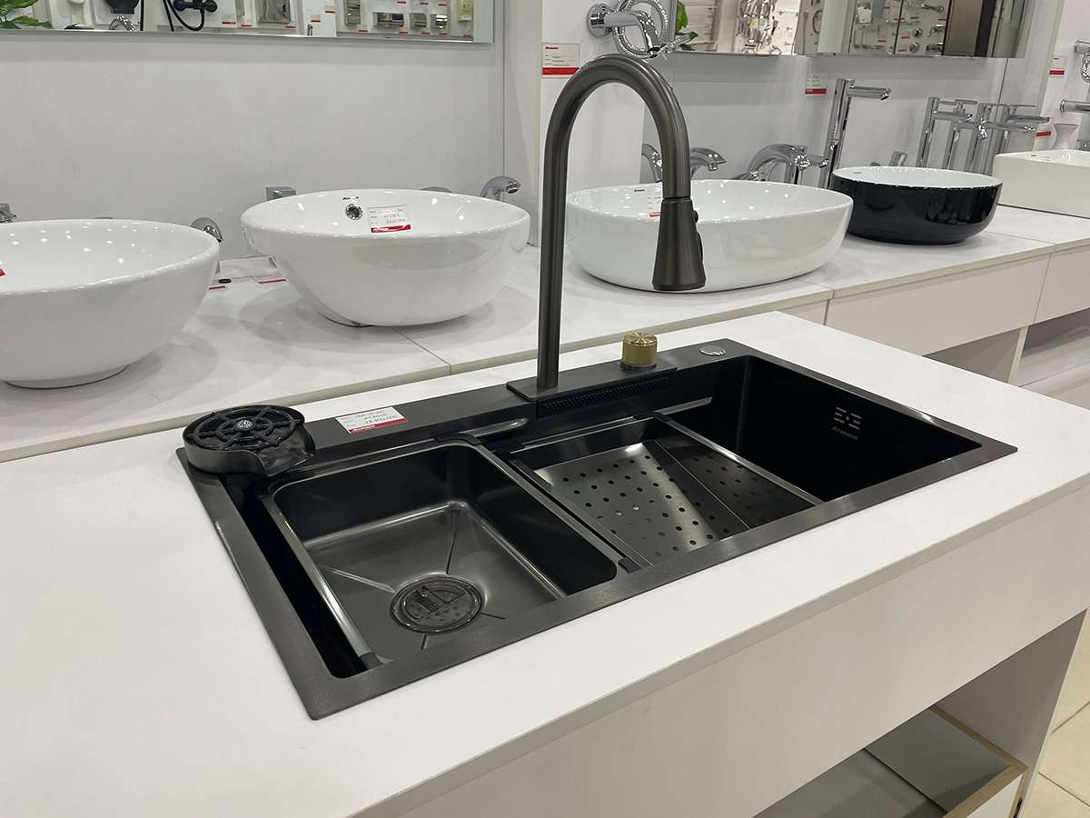 Chậu rửa chén đa năng 1 hộc ATMOR AT8046 - 2
