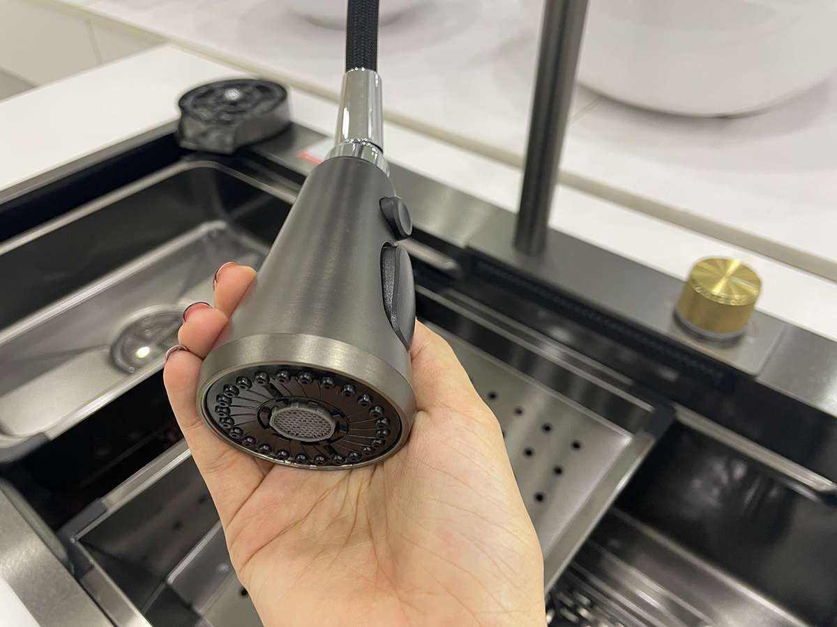 Chậu rửa chén đa năng 1 hộc ATMOR AT8046 - 7