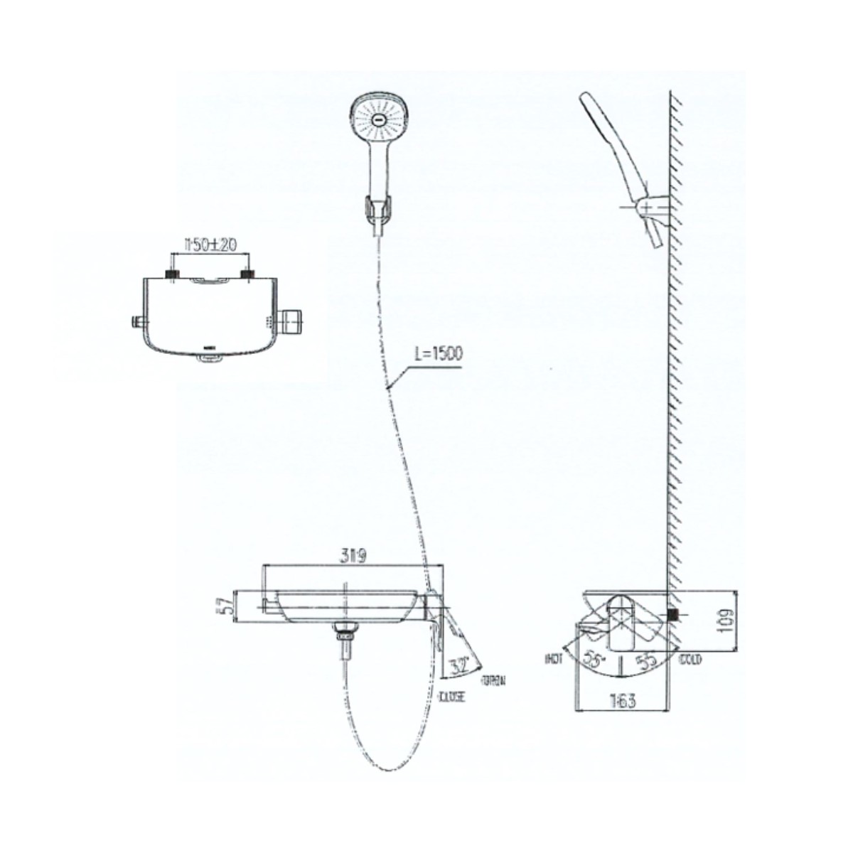 Sen tắm nóng lạnh INAX BFV-613S (BFV613S)