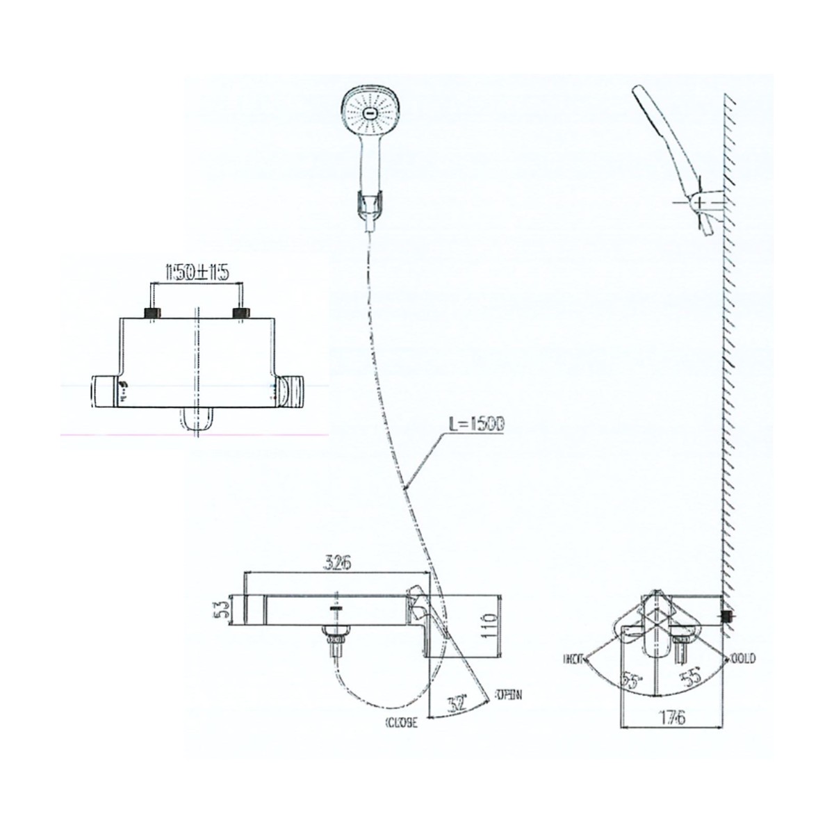 Sen tắm nóng lạnh INAX BFV-633S (BFV633S)