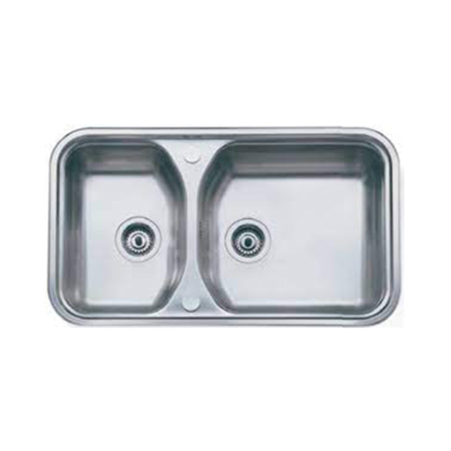 Chậu rửa chén COTTO CT801T 2 hộc không cánh