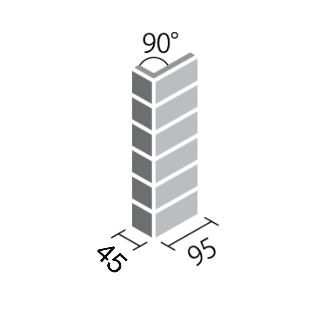 Gạch góc hồ bơi 255/90-14 INAX-255/90-14/POL-B1,B2,B3 - 2