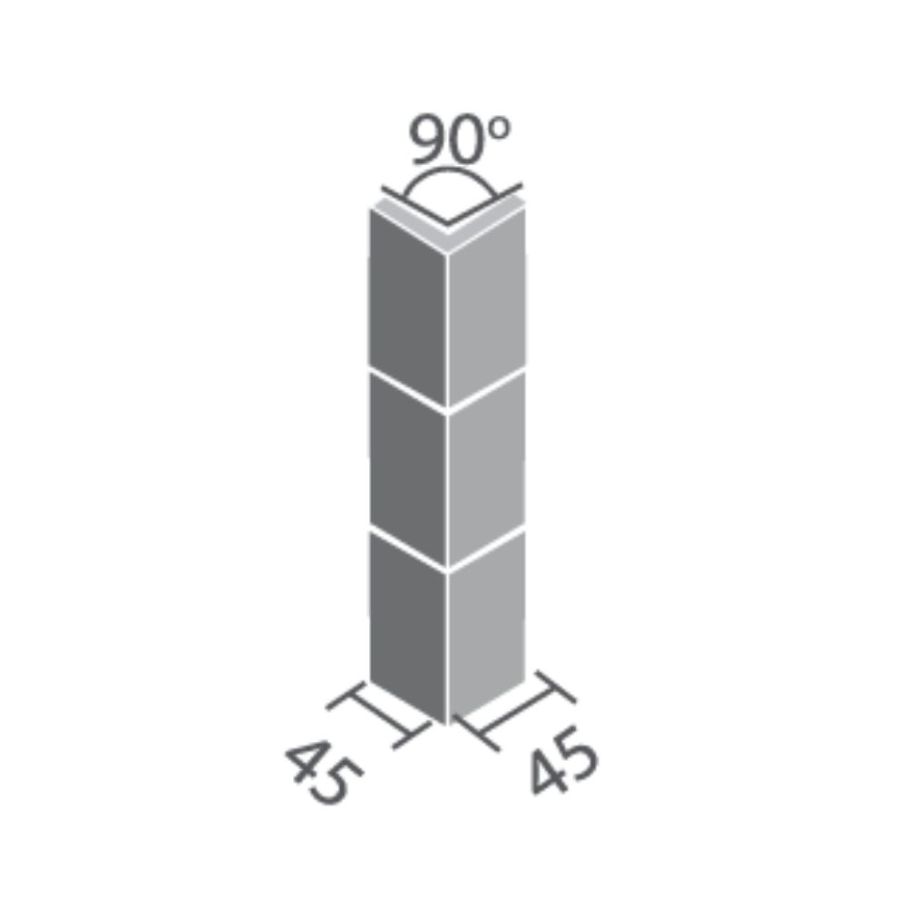Gạch góc hồ bơi 255/90-15 INAX-255/90-15/POL-B1,B2,B3 - 2