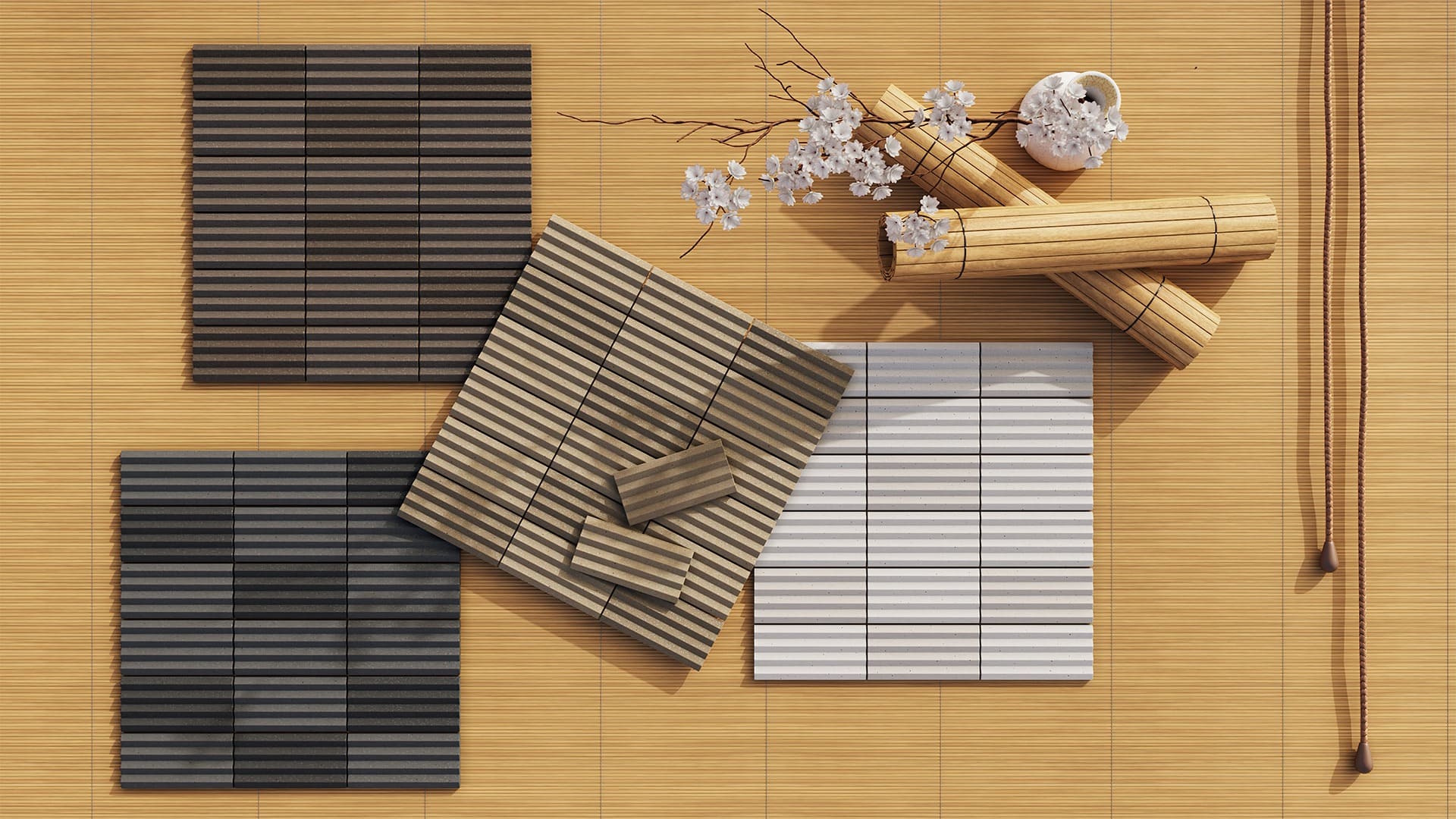 Gạch ốp tường I-Concept WAVY MOSAIC INAX-255/WM - 6