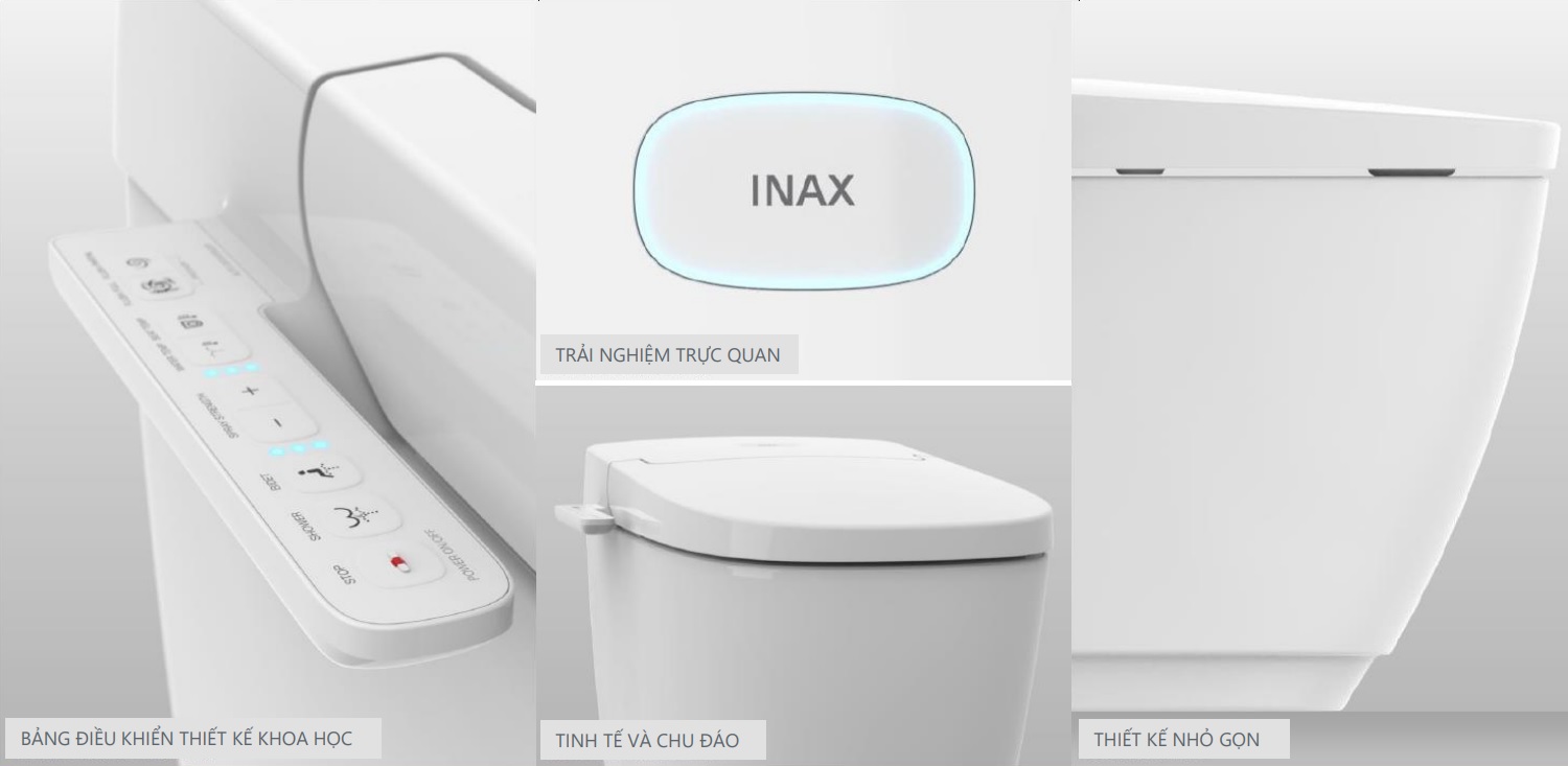 Bồn cầu điện tử Saras Light-E INAX AC-816VN (AC816VN)