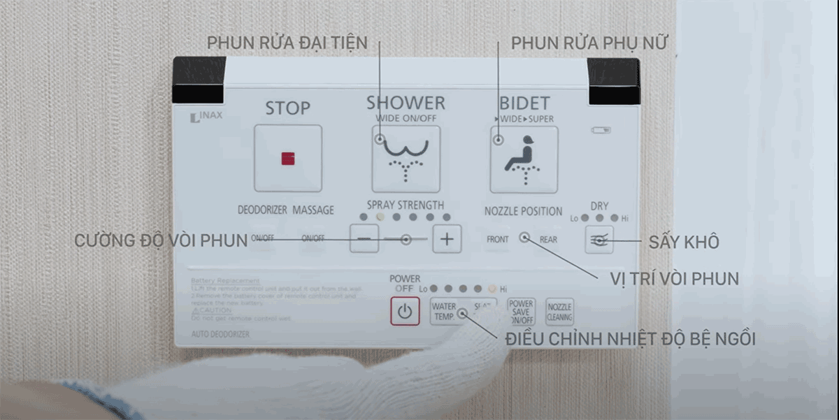 Bồn cầu 1 khối nắp điện tử INAX AC-909R + CW-KA22AVN