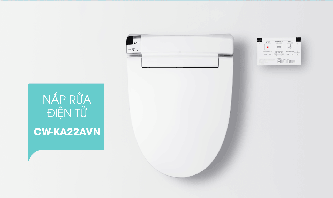 Nắp rửa điện tử INAX thông minh CW-KA22AVN (CWKA22AVN)