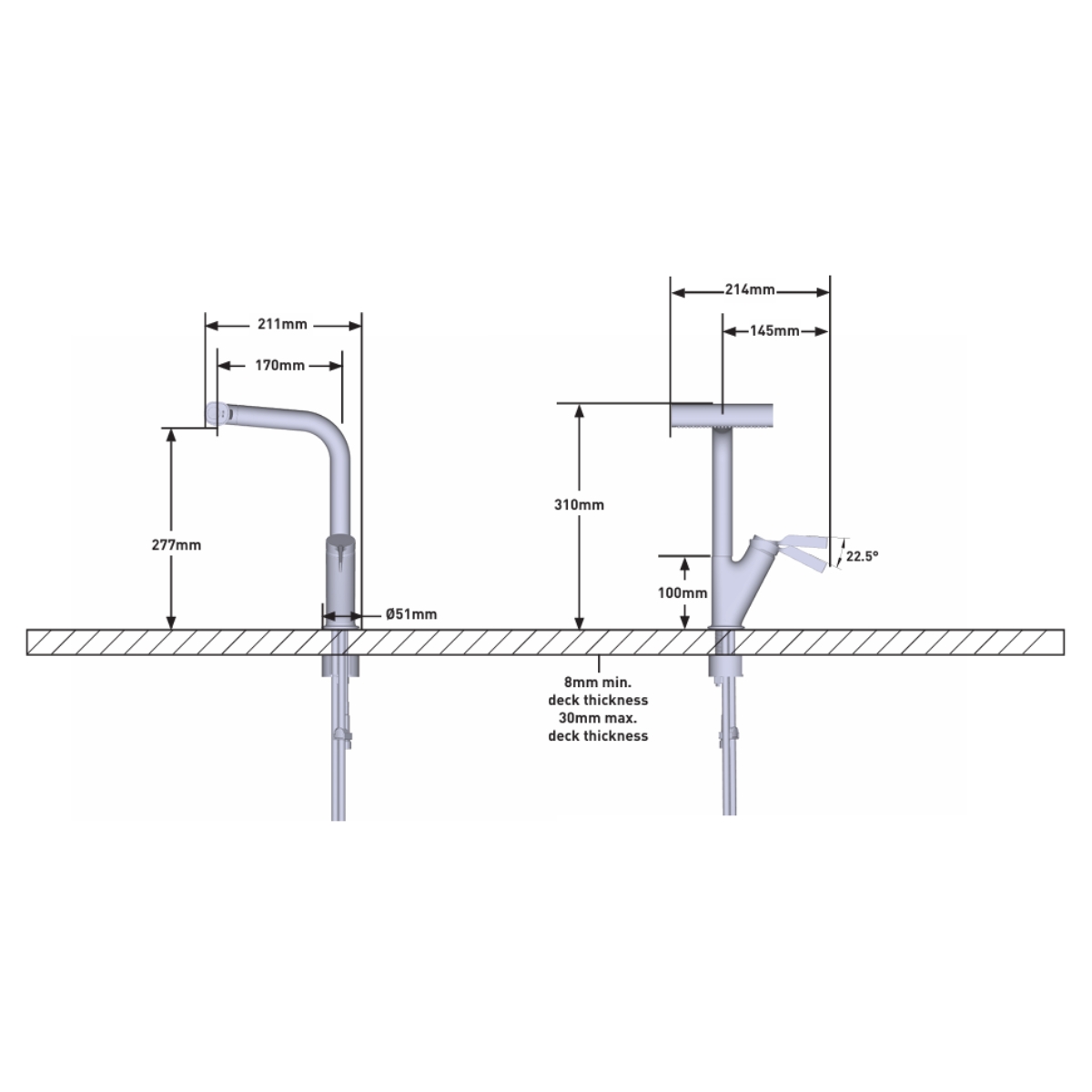 Vòi rửa chén dây rút nóng lạnh MOEN KF10321FYGG