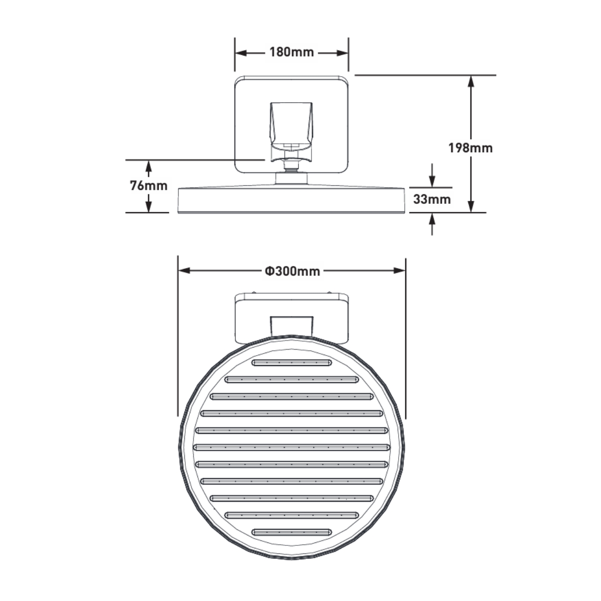 Đầu sen tròn MOEN MR23012BL - 2