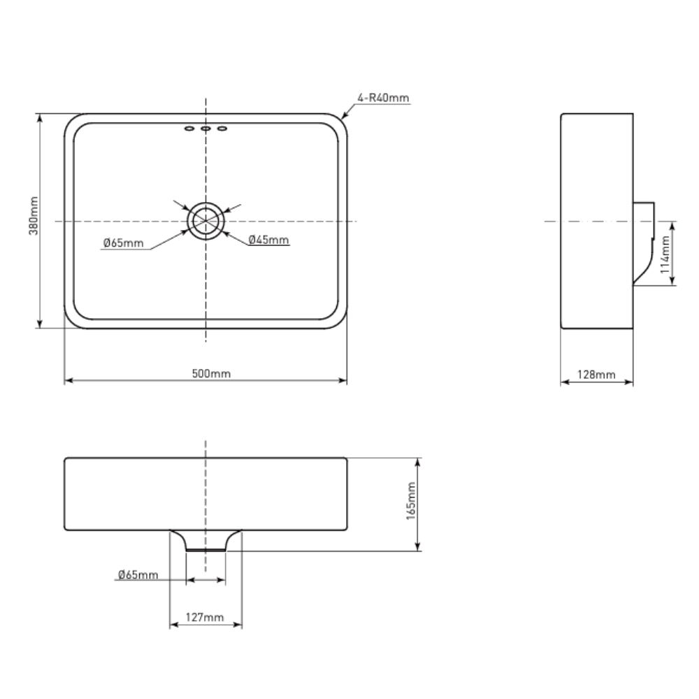 Lavabo đặt bàn MOEN SW51820 - 2