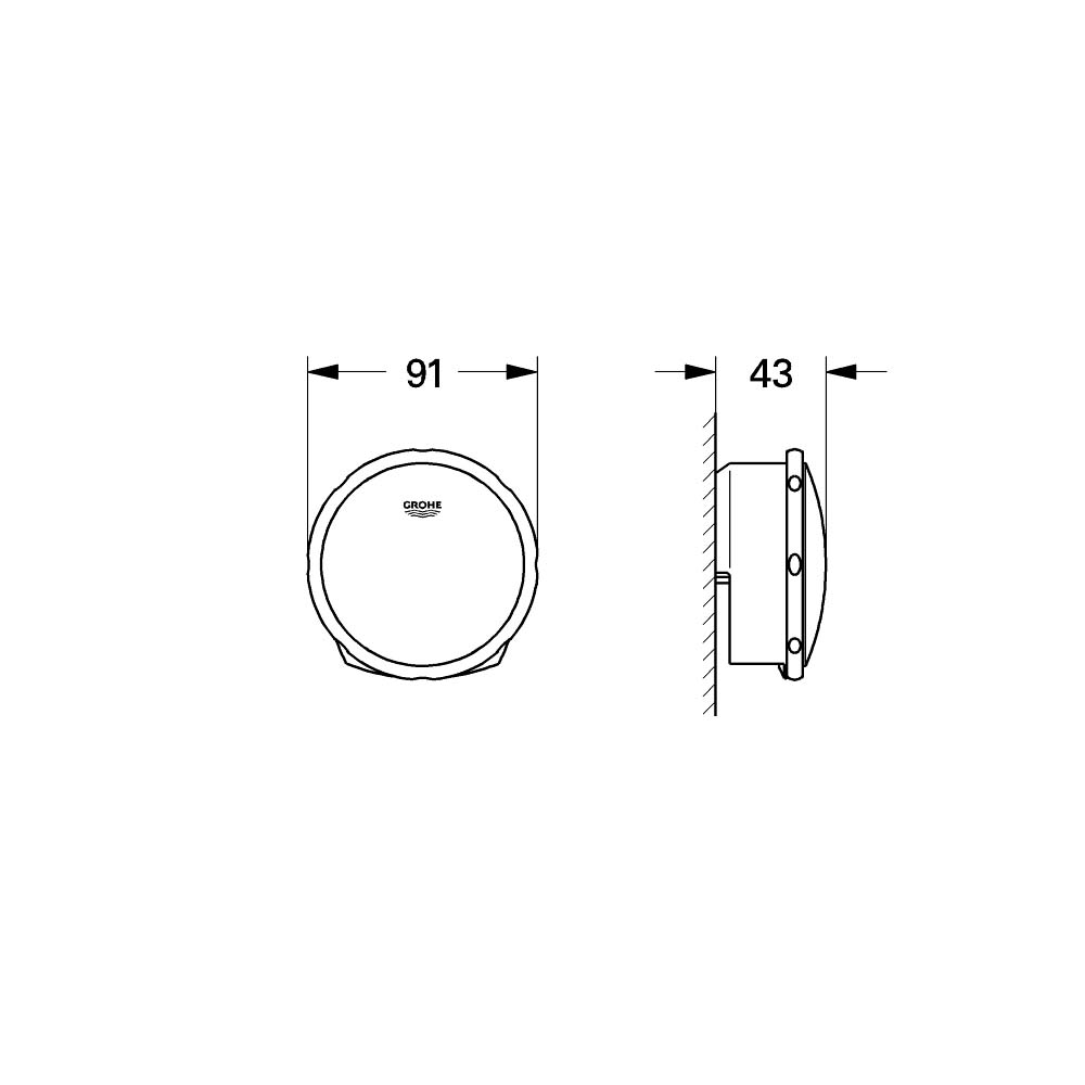 Nút nhấn xả bồn tắm Talentofill GROHE 19952000 - 2