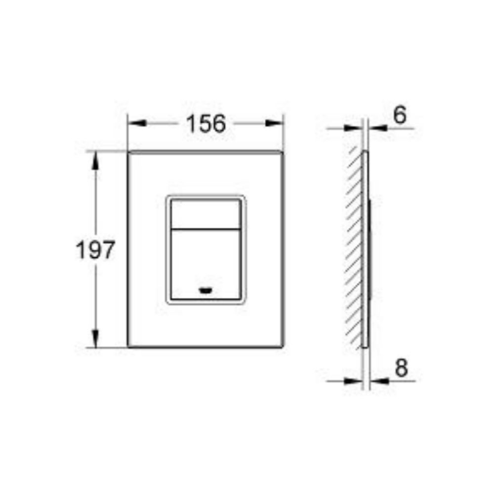 Nút nhấn xả Skate Cosmopolitan GROHE - 2