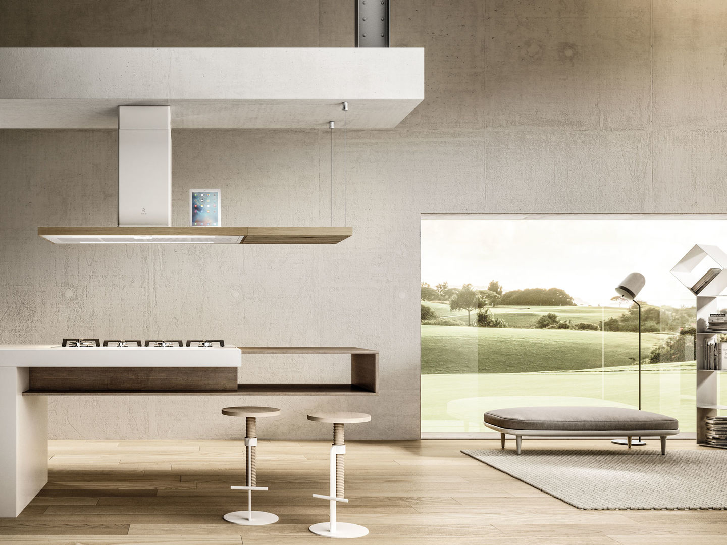 Máy hút mùi đảo ELICA BIO ISLAND WH/A/120X53 ROVERE - 9