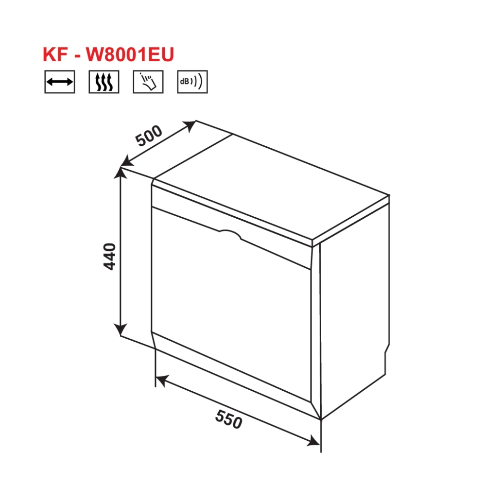 Máy rửa chén độc lập KAFF KF-W8001EU - 3
