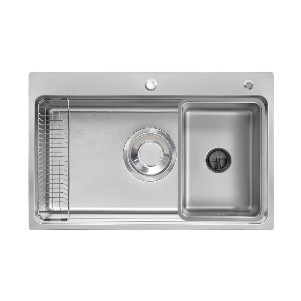 Chậu rửa chén Posco 304 Linen dập nổi Kluger KF7850FS Plus - 17