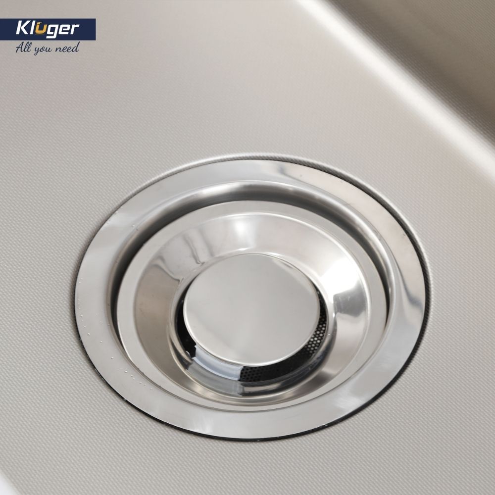 Chậu rửa chén Posco 304 Linen dập nổi Kluger KF7850FS Plus - 16