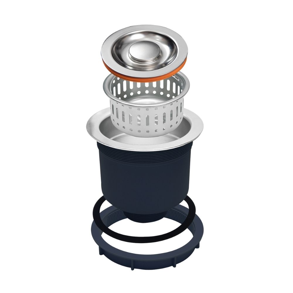Chậu rửa chén Posco 304 Linen dập nổi Kluger KU6045FS Basic - 2