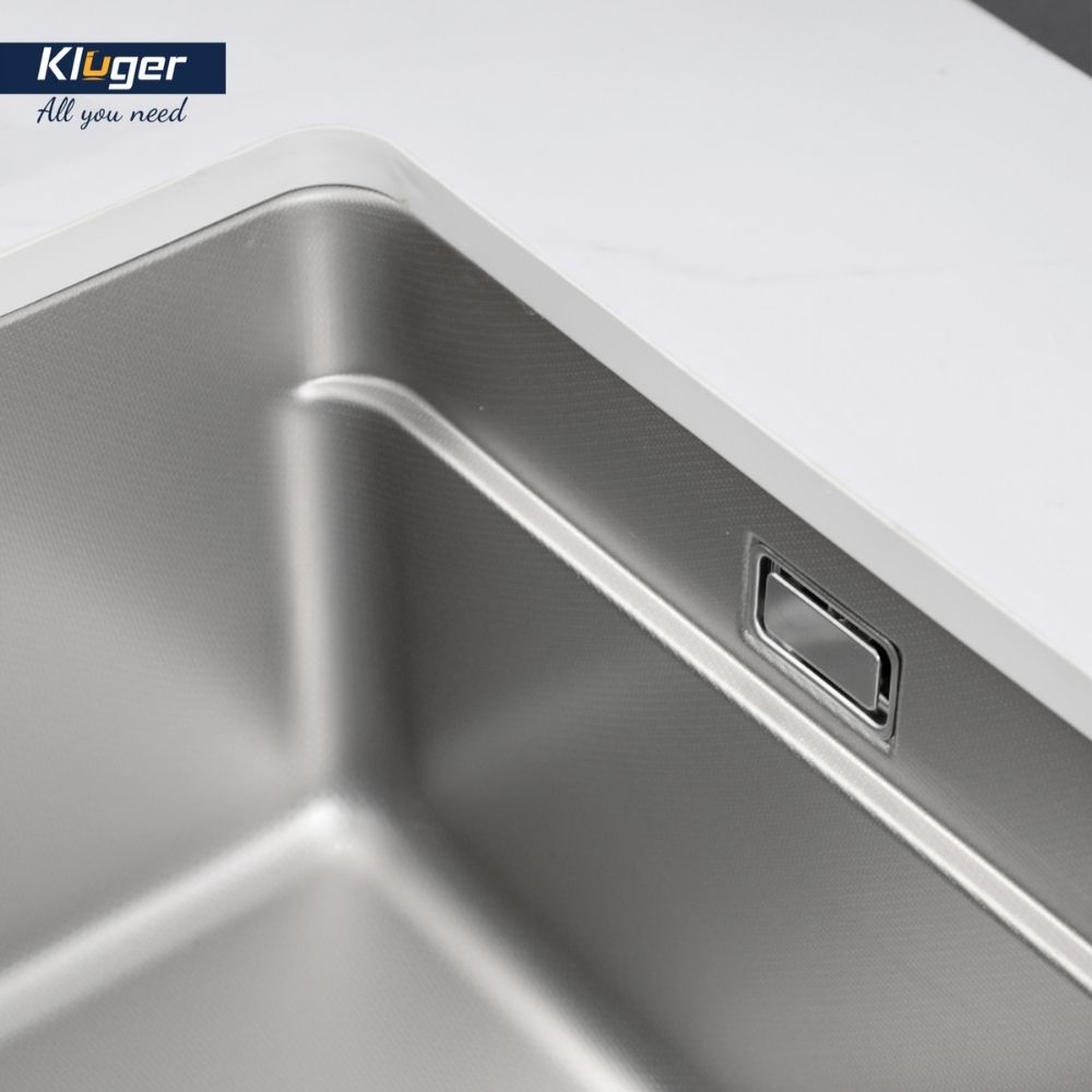 Chậu rửa chén Posco 304 Linen dập nổi Kluger KU7844FS Basic - 7