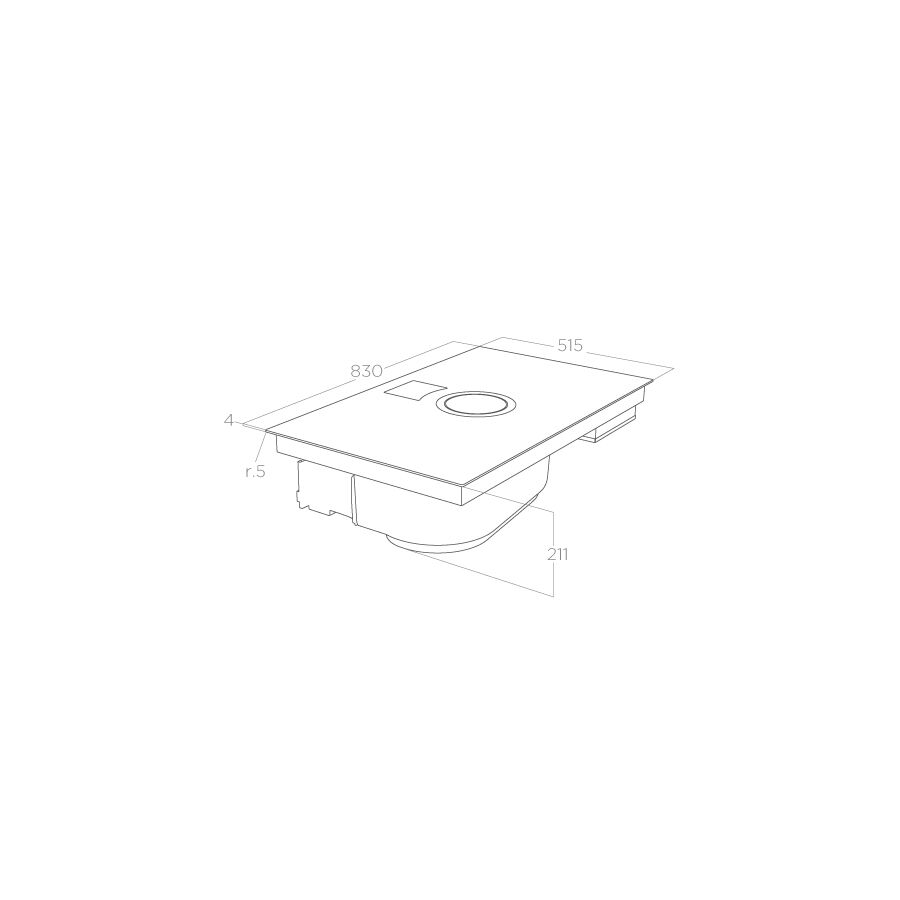 Bếp điện từ kết hợp máy hút mùi ELICA NIKOLA TESLA SWITCH GLOW - 8