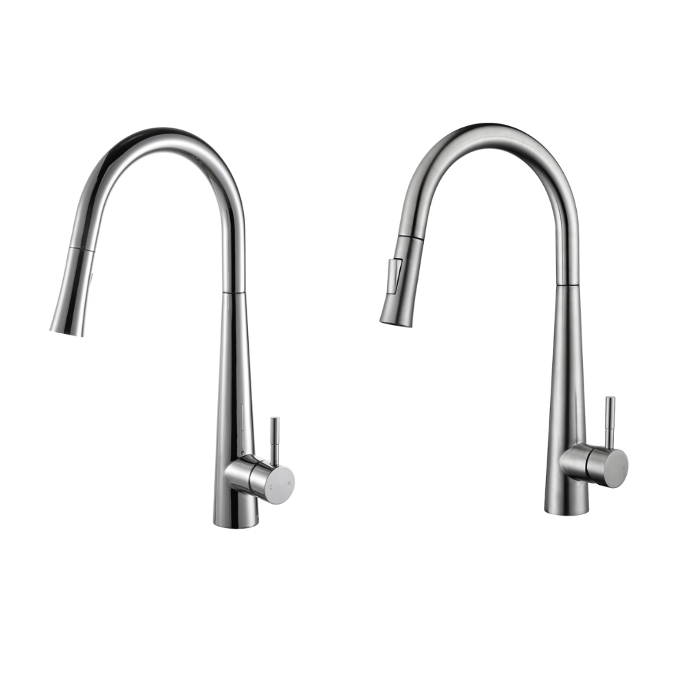 Vòi chậu bếp nóng lạnh dây rút MOZA KLUGER KLF0009C (KLF0009S) - 10