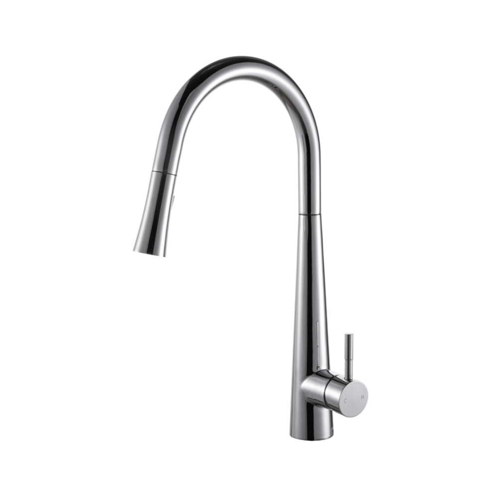 Vòi chậu bếp nóng lạnh dây rút MOZA KLUGER KLF0009C (KLF0009S) - 9