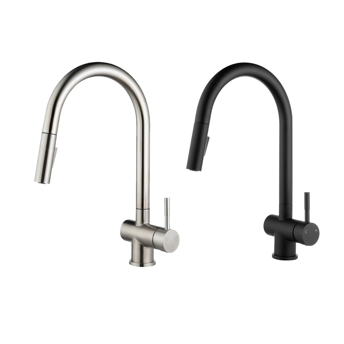Vòi chậu bếp nóng lạnh dây rút RENE KLUGER KLF0008S (KLF0008B) - 12