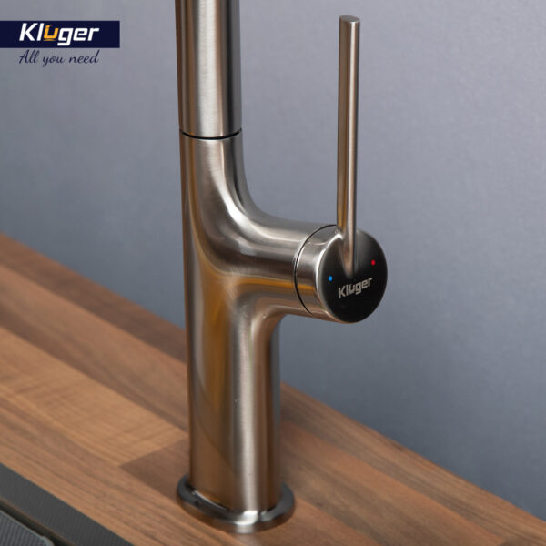Vòi chậu bếp nóng lạnh dây rút AMBER KLUGER KLF0001C / KLF0001B / KLF0001S - 11