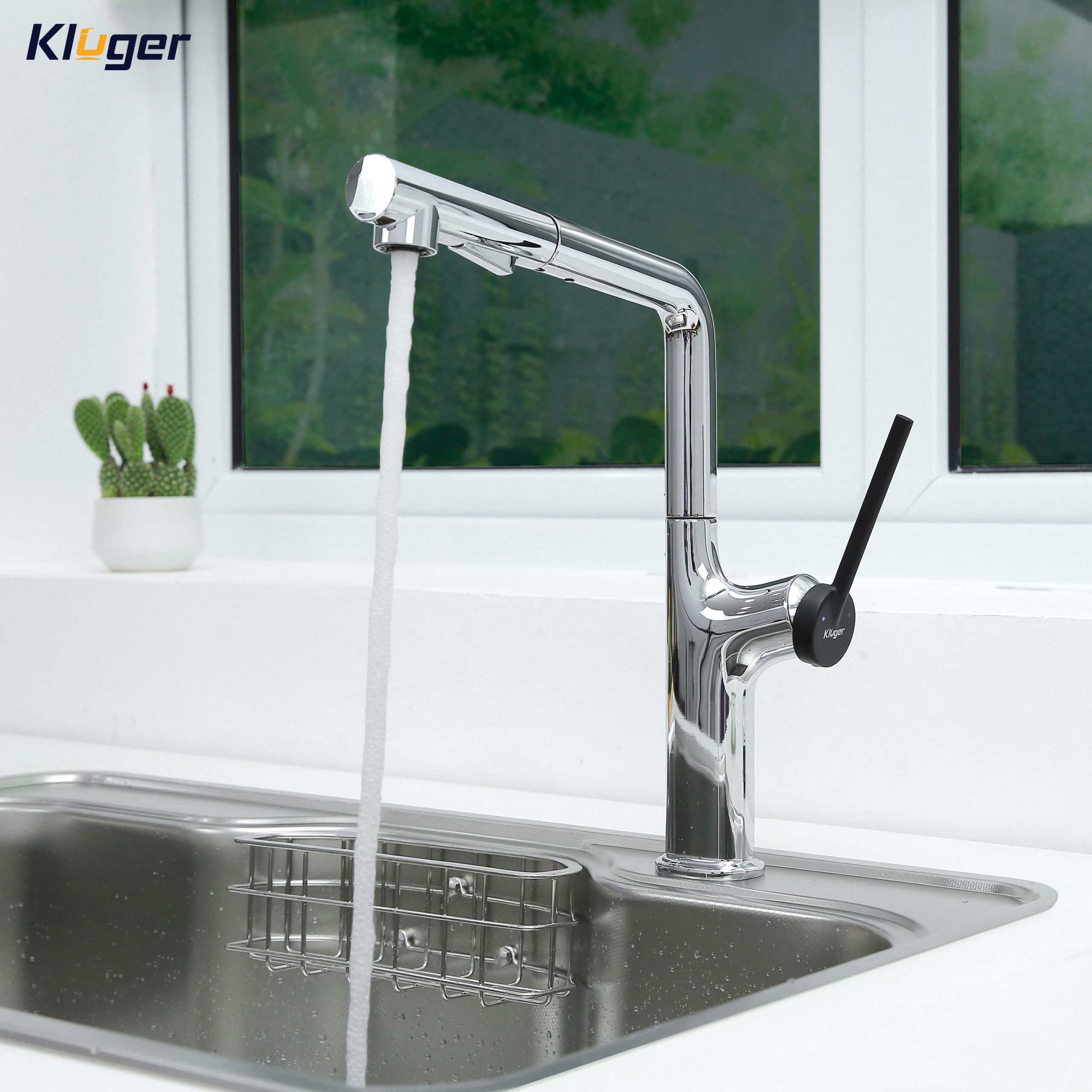Vòi chậu bếp nóng lạnh dây rút AMBER KLUGER KLF0001C / KLF0001B / KLF0001S - 18