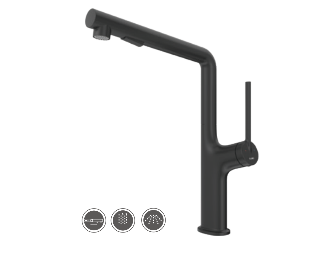 Vòi chậu bếp nóng lạnh dây rút AMBER KLUGER KLF0001C / KLF0001B / KLF0001S - 21
