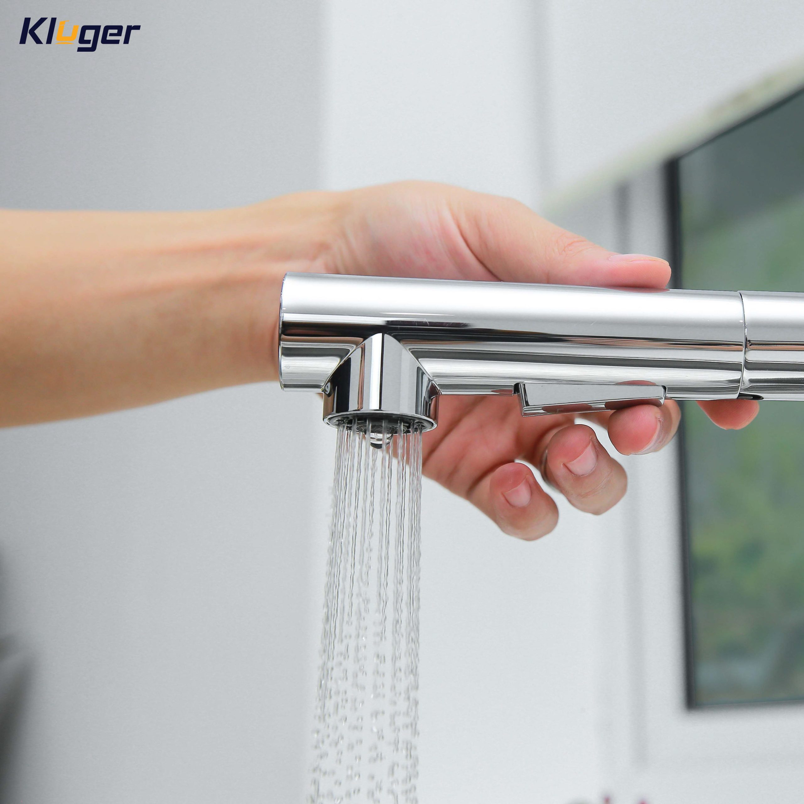 Vòi chậu bếp nóng lạnh dây rút HOPE KLUGER KLF0013C - 7