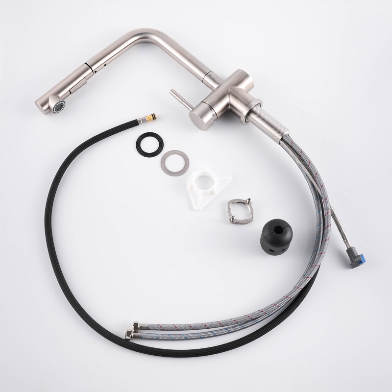 Vòi chậu bếp nóng lạnh dây rút HOPE KLUGER KLF0013C - 10