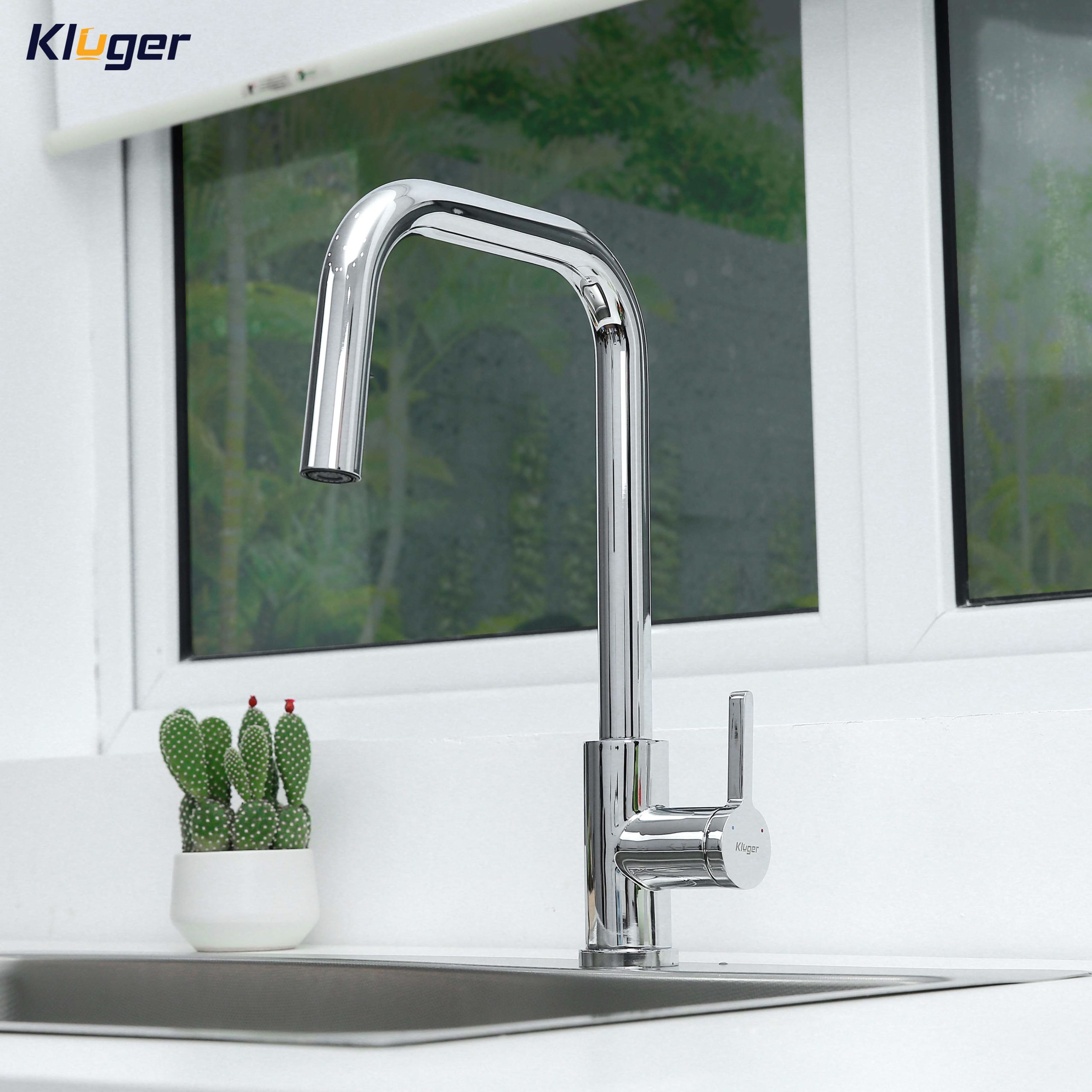 Vòi chậu bếp nóng lạnh dây rút LEO KLUGER KLF0015C - 3