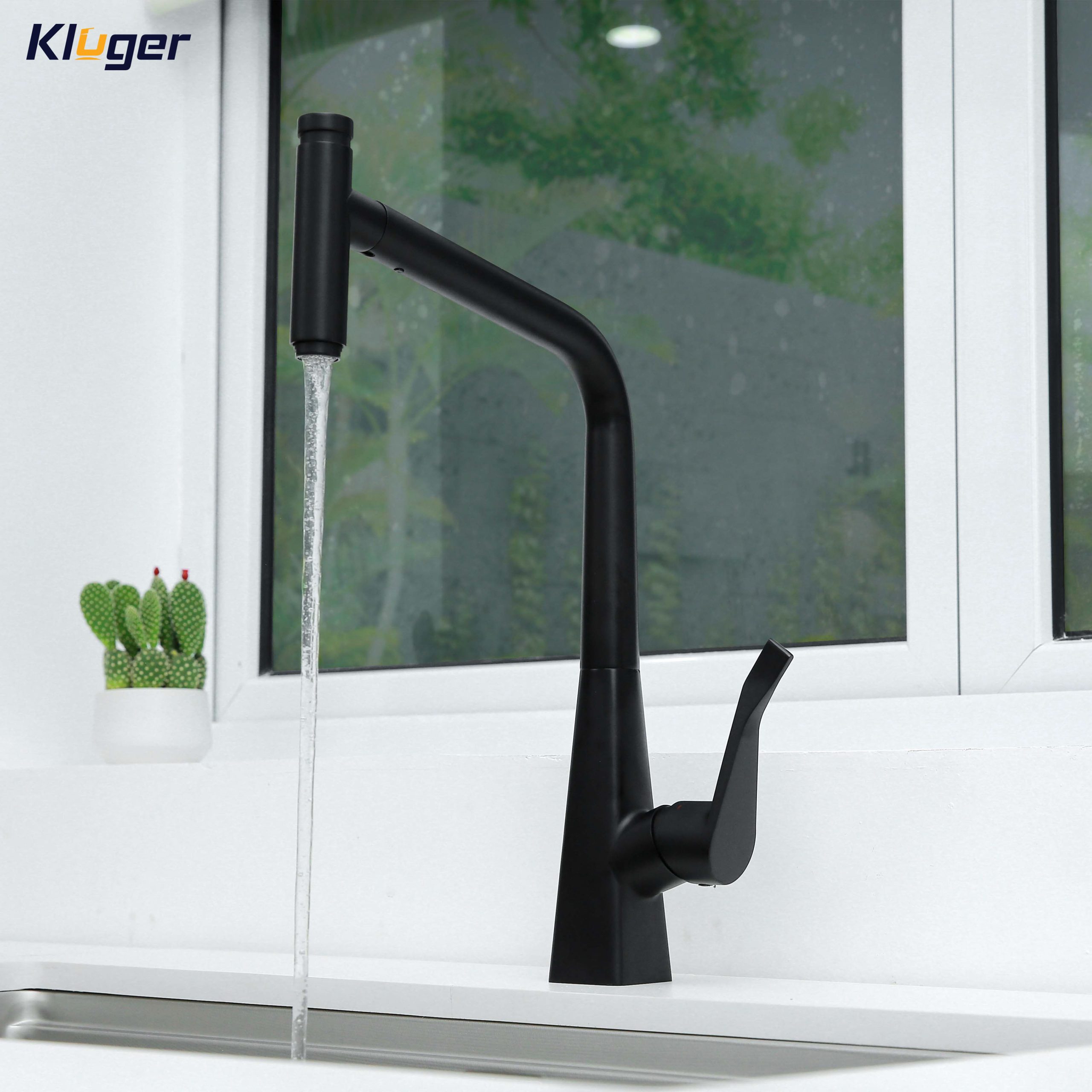 Vòi chậu bếp nóng lạnh dây rút GRACE Kluger KLF0016B (KLF0016C) - 2