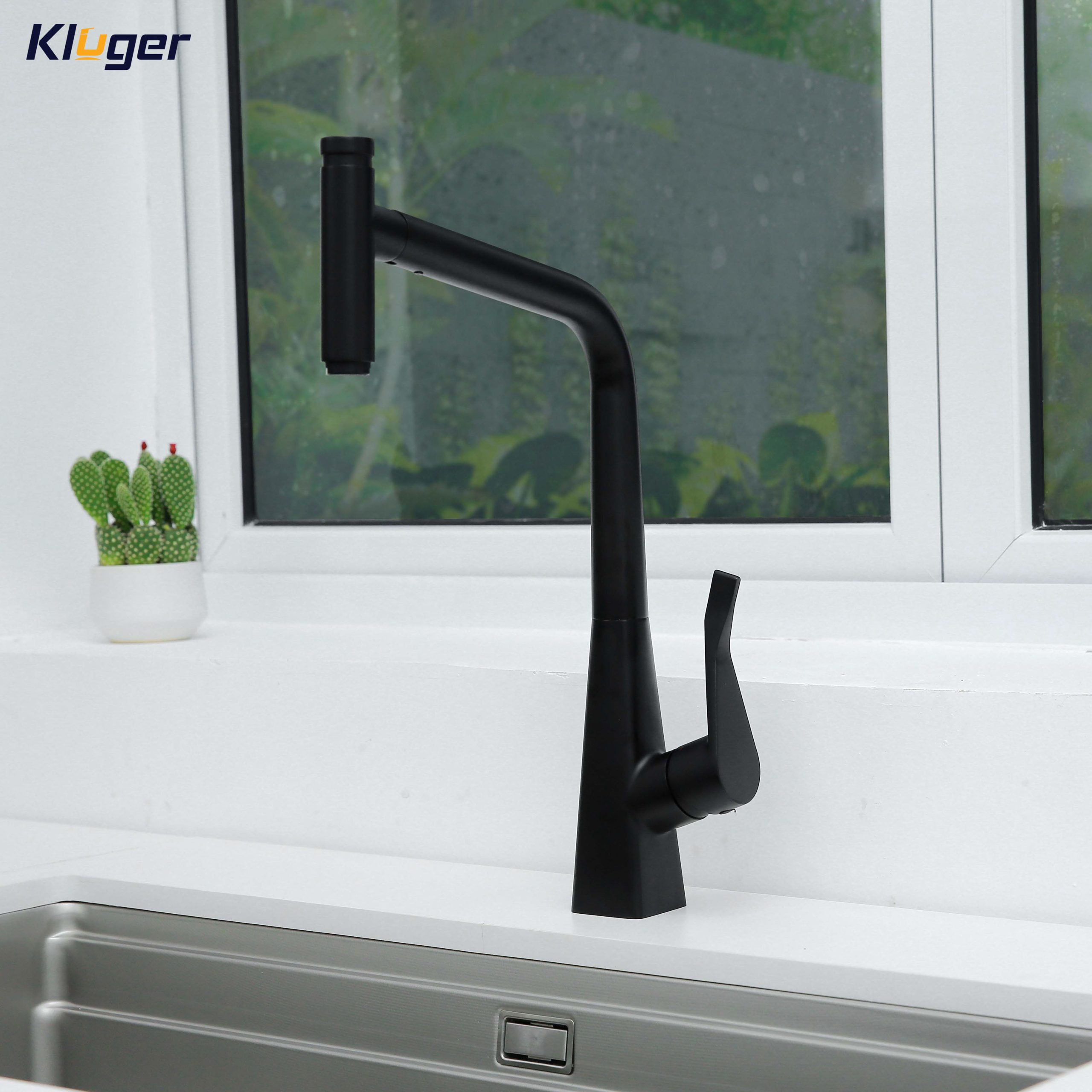 Vòi chậu bếp nóng lạnh dây rút GRACE Kluger KLF0016B (KLF0016C) - 4